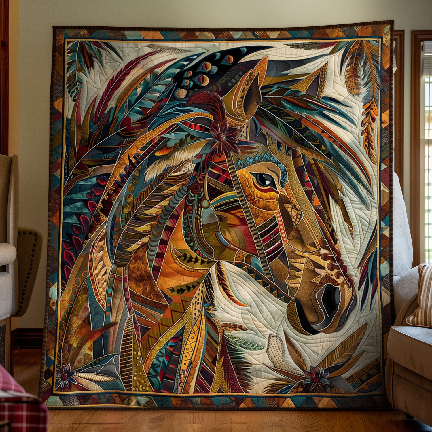 Cavallo Nativo Coperta Trapuntata