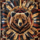 Orso Mistico Coperta Trapuntata
