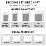 Big Foot Wander Personalized Custom 3-Piece Quilted Bedding Set