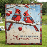 Una Parte del Mio Cuore Vive in Paradiso Quilt Artistico da Parete