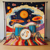 Ritmo Astratto Coperta Trapuntata