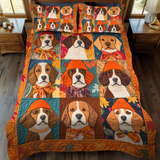 Set di Biancheria da Letto Trapuntata 3 Pezzi Beagle Adorabile