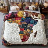 Set di Biancheria da Letto Trapuntata 3 Pezzi Spirito di Africa