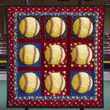 Softball delle Stelle Coperta Trapuntata