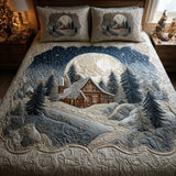 Set di Biancheria da Letto Trapuntata 3 Pezzi Bagliore Alpino