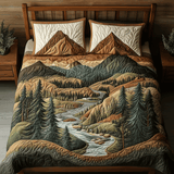 Set di Biancheria da Letto Trapuntata 3 Pezzi Serenità Alpina