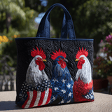 Gallo del Patrimonio Americano Borsa Tote Trapuntata