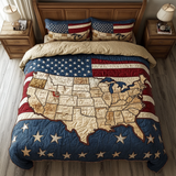 Set di Biancheria da Letto Trapuntata 3 Pezzi Orgoglio Americano