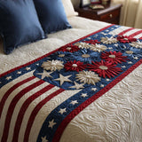 Fioritura Americana Runner da Letto Trapuntato