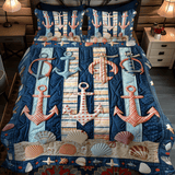 Set di Biancheria da Letto Trapuntata 3 Pezzi Beatitudine di Anchored