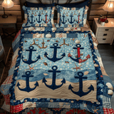 Set di Biancheria da Letto Trapuntata 3 Pezzi Serenità di Anchored
