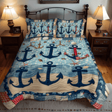 Set di Biancheria da Letto Trapuntata 3 Pezzi Serenità di Anchored