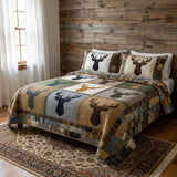 Set di Biancheria da Letto Trapuntata 3 Pezzi Bosco del Corno