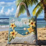 Fioritura d'Acqua Borsa Tote Trapuntata