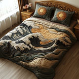 Set di Biancheria da Letto Trapuntata 3 Pezzi Orizzonte Acquamarina
