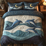 Set di Biancheria da Letto Trapuntata 3 Pezzi Spirito Acquamarina