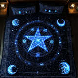 Set di Biancheria da Letto Trapuntata 3 Pezzi Stella di Arcane
