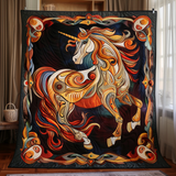 A Tema Cavallo Artistico Coperta Trapuntata