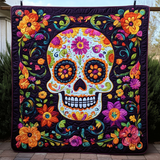 Teschio di Zucchero Artistico Coperta Trapuntata