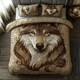 Set di Biancheria da Letto Trapuntata 3 Pezzi Lupo di Ashborn