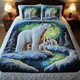 Set di Biancheria da Letto Trapuntata 3 Pezzi Orsi dell'Aurora