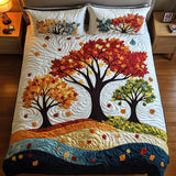 Autumn Breeze 3-Piece Quilted Bedding Set NCU0PT7742