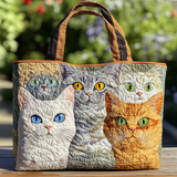 Gatto d'Autunno Borsa Tote Trapuntata