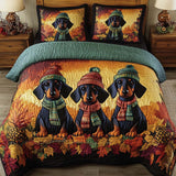 Set di Biancheria da Letto Trapuntata 3 Pezzi Autunno di Doxie