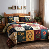 Set di Biancheria da Letto Trapuntata 3 Pezzi Autunno di Florals