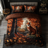 Autumn Fox 3-Piece Quilted Bedding Set NCU0DK9495