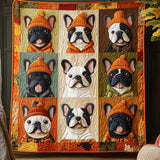 Bulldog Francese d'Autunno Coperta Trapuntata
