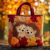 Riccio del Raccolto d'Autunno Borsa Tote Trapuntata