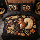 Set di Biancheria da Letto Trapuntata 3 Pezzi Delizia dell'Autunno di Nutty