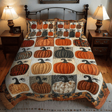 Autumn Pumpkins 3-Piece Quilted Bedding Set NCU0TH1849