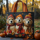 Cuccioli d'Autunno Borsa Tote Trapuntata