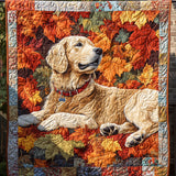 Momenti del Retriever d'Autunno Coperta Trapuntata