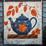 Tè Accogliente d'Autunno Quilt Artistico da Parete