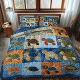 Set di Biancheria da Letto Trapuntata 3 Pezzi Tartaruga di Baby