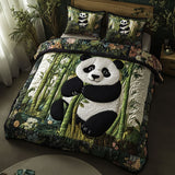 Set di Biancheria da Letto Trapuntata 3 Pezzi Abbraccio di Bamboo