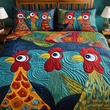 Set di Biancheria da Letto Trapuntata 3 Pezzi Bellezza dell'Aia
