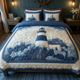 Set di Biancheria da Letto Trapuntata 3 Pezzi Brezza del Faro
