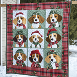 Sogni di Bastoncini di Zucchero del Beagle Coperta Trapuntata