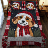 Set di Biancheria da Letto Trapuntata 3 Pezzi Beagle Gelido di Fun