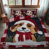 Set di Biancheria da Letto Trapuntata 3 Pezzi Beagle Gelido di Fun