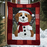 Auguri Invernali del Beagle Coperta Trapuntata
