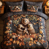 Set di Biancheria da Letto Trapuntata 3 Pezzi Foglie dell'Orso di Among