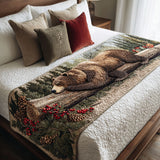 Maestà dell'Orso Runner da Letto Trapuntato