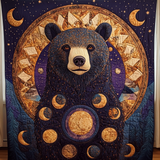 Luna dell'Orso Coperta Trapuntata