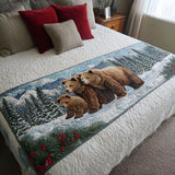 Sussurro dell'Orso Runner da Letto Trapuntato