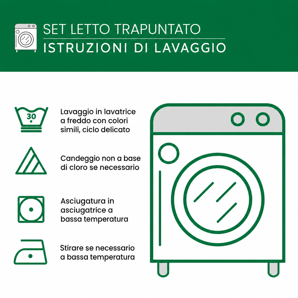 Set di Biancheria da Letto Trapuntata 3 Pezzi Magico Fivefold